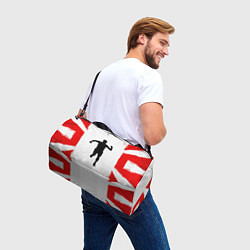 Сумки спортивные Спринтер в красно-белом, цвет: 3D-принт — фото 2
