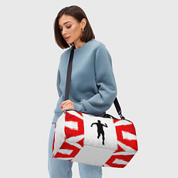 Сумки спортивные Спринтер в красно-белом, цвет: 3D-принт — фото 2