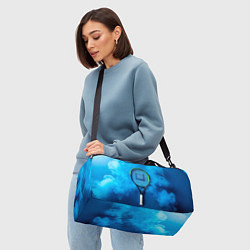 Сумки спортивные Теннисная ракетка в синем дыму, цвет: 3D-принт — фото 2