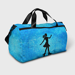 Спортивная сумка Фигуристка на синем