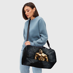 Сумки спортивные Бодибилдер на черном, цвет: 3D-принт — фото 2