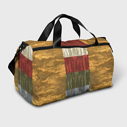 Сумки спортивные Цветной узор абстрактная графика, цвет: 3D-принт
