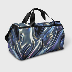 Спортивная сумка Серебро жидкий металл