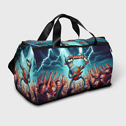 Спортивная сумка Бендер рок гитарист - группа Футурама