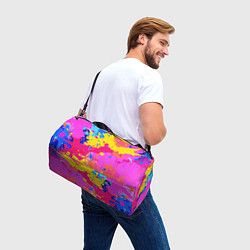 Сумки спортивные Яркие пятна акриловой краски на стене, цвет: 3D-принт — фото 2