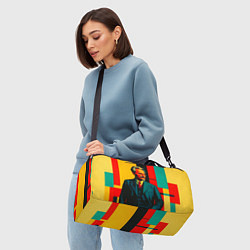 Сумки спортивные Лев Троцкий поп-арт, цвет: 3D-принт — фото 2