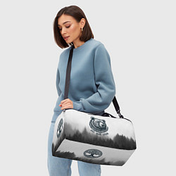 Сумки спортивные Лес мой храм - медведь бог лесов, цвет: 3D-принт — фото 2