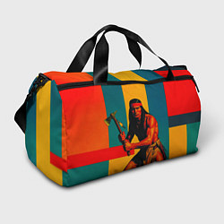 Спортивная сумка Индеец поп-арт