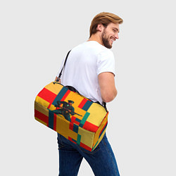 Сумки спортивные Белогвардеец поп-арт, цвет: 3D-принт — фото 2