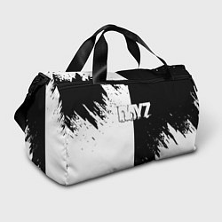 Сумки спортивные Dayz текстура черно белые краски, цвет: 3D-принт
