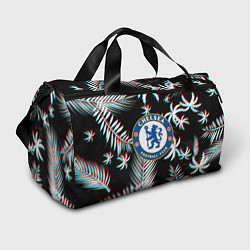 Сумки спортивные Chelsea тропики глитч текстура, цвет: 3D-принт