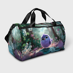 Сумки спортивные Круглый удивленный птенец, цвет: 3D-принт