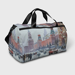Сумки спортивные Старинная Москва - новый год, цвет: 3D-принт