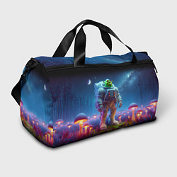 Спортивная сумка Шрек бравый космонавт - неоновое свечение