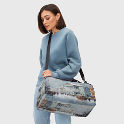 Сумки спортивные Зимний Питер красками, цвет: 3D-принт — фото 2