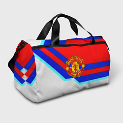 Сумки спортивные Манчестер Юнайтед полосы геометрия, цвет: 3D-принт