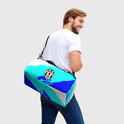 Сумки спортивные Ювентус краски штрихи текстура, цвет: 3D-принт — фото 2