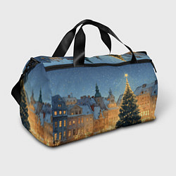 Спортивная сумка Новый год в старом городе