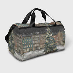 Спортивная сумка Елка во дворе