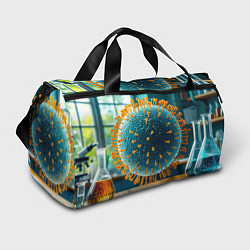 Спортивная сумка Вирус в лаборатории