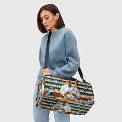 Сумки спортивные Фармацевт у аптечных полок, цвет: 3D-принт — фото 2