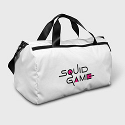 Спортивная сумка Игра в кальмара с надписью