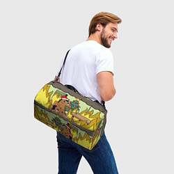 Сумки спортивные Конь среди огня - this is fine, цвет: 3D-принт — фото 2