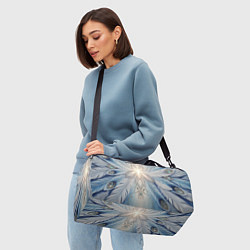 Сумки спортивные Ледяной перьевой орнамент со светом, цвет: 3D-принт — фото 2