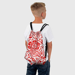 Рюкзак-мешок Хохлома, цвет: 3D-принт — фото 2