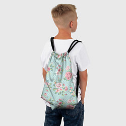 Рюкзак-мешок Цветы ретро 1, цвет: 3D-принт — фото 2