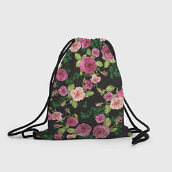 Рюкзак-мешок Кусты из роз, цвет: 3D-принт
