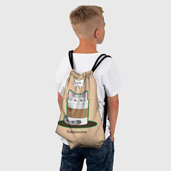 Рюкзак-мешок Catpuccino, цвет: 3D-принт — фото 2