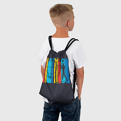 Рюкзак-мешок Радужный спорт, цвет: 3D-принт — фото 2