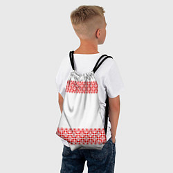 Рюкзак-мешок Славянский орнамент (на белом), цвет: 3D-принт — фото 2