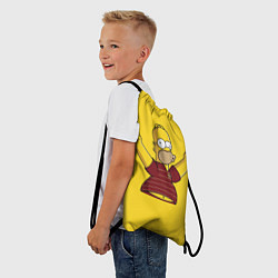 Рюкзак-мешок Гомер-болельщик, цвет: 3D-принт — фото 2