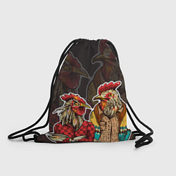 Рюкзак-мешок Петух: символ 2017, цвет: 3D-принт
