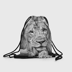 Рюкзак-мешок Милый лев, цвет: 3D-принт