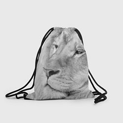 Рюкзак-мешок Мудрый лев, цвет: 3D-принт