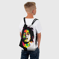 Рюкзак-мешок Bob Marley: Colors, цвет: 3D-принт — фото 2