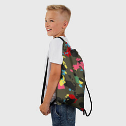 Рюкзак-мешок Цветной камуфляж, цвет: 3D-принт — фото 2