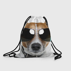 Рюкзак-мешок Джек Рассел в очках, цвет: 3D-принт