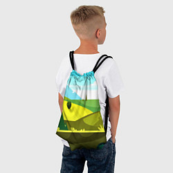 Рюкзак-мешок Летние поля, цвет: 3D-принт — фото 2