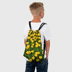 Рюкзак-мешок Жёлтые тюльпаны, цвет: 3D-принт — фото 2
