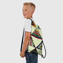 Рюкзак-мешок Индейские мотивы, цвет: 3D-принт — фото 2