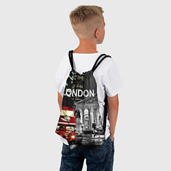 Рюкзак-мешок Лондон - ночной автобус, цвет: 3D-принт — фото 2