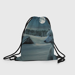 Рюкзак-мешок Ночь в Тайге, цвет: 3D-принт