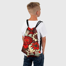 Рюкзак-мешок Цветочный узор, цвет: 3D-принт — фото 2