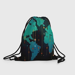 Рюкзак-мешок Digital world, цвет: 3D-принт