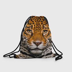 Рюкзак-мешок Взгляд ягуара, цвет: 3D-принт