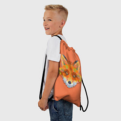 Рюкзак-мешок Геометрическая лиса, цвет: 3D-принт — фото 2
